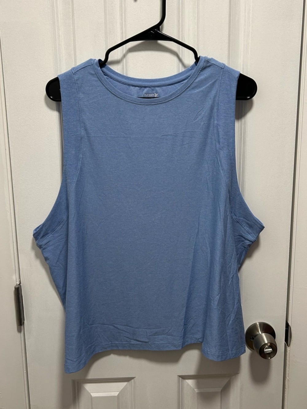 Light Blue Sleeveless Athletic Tank Top - Women's